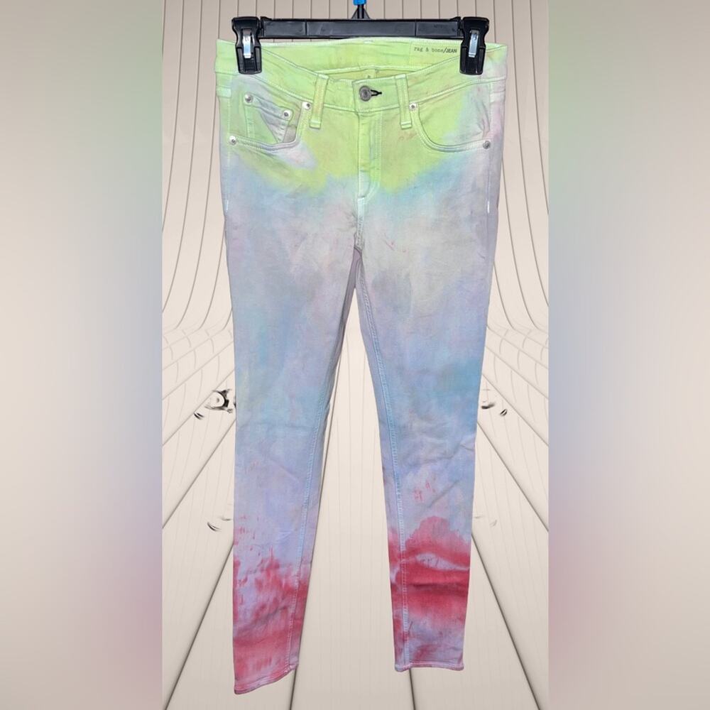 Rag & Bone Custom Tie-Dye Skinny Jeans